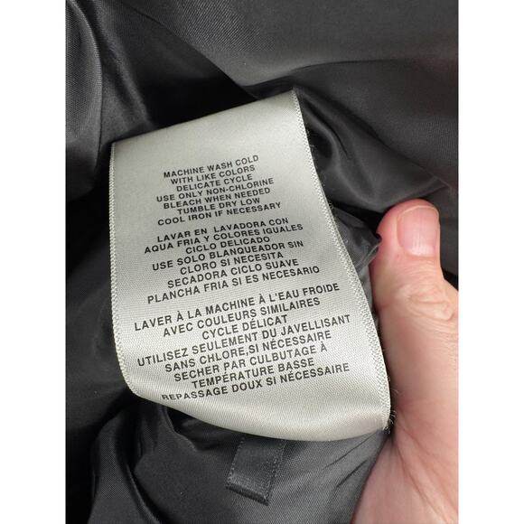 Levis Soft Sherpa Lined Hood Diamond Quilted Parka Jacket Womens XL Black - Picture 7 of 16